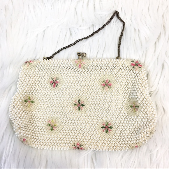 Vintage Handbags - Vintage 50s Corde-Bead Evening Bag